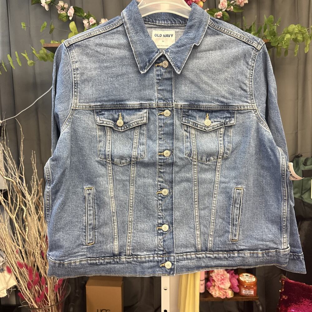 NWT Old Navy Denim Jean Jacket Size XXL